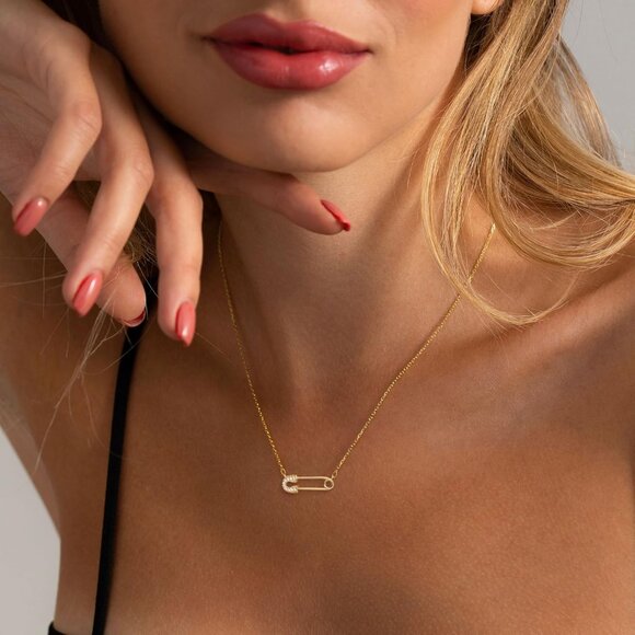 Gold Necklace for Women-14k Gold Plated Infinity Necklace Star Of David Necklace - Picture 3 of 6